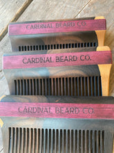 Load image into Gallery viewer, Custom hardwood logo beard comb